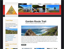 Tablet Screenshot of gardenroutetrail.co.za